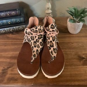 Leopard sandals